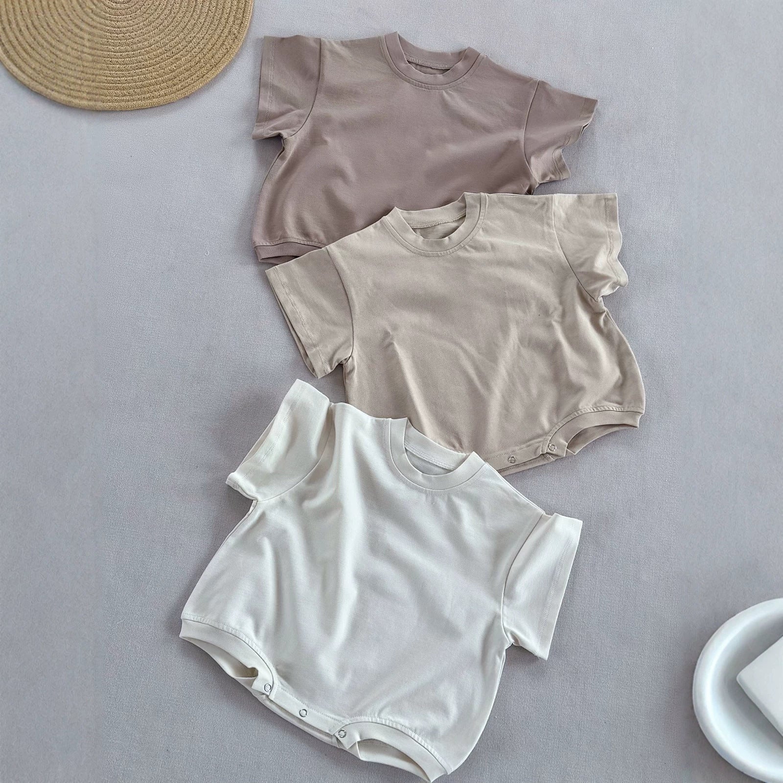 Cotton Loose-fitting Baby Onesie