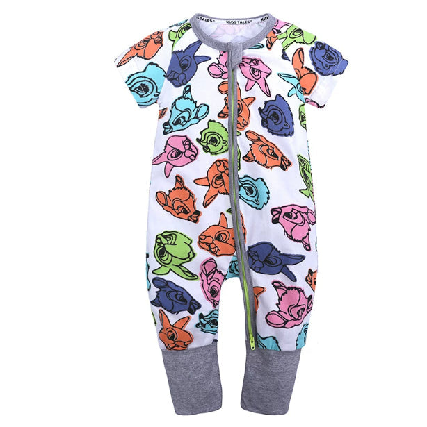 Cartoon Onesie Baby Short-sleeve Bodysuit