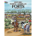 Historic North American Forts Coloring Book - Paperback