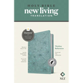 NLT Thinline Reference Bible, Filament Enabled (Leatherlike, Floral Leaf Teal, Indexed, Red Letter) - Imitation Leather