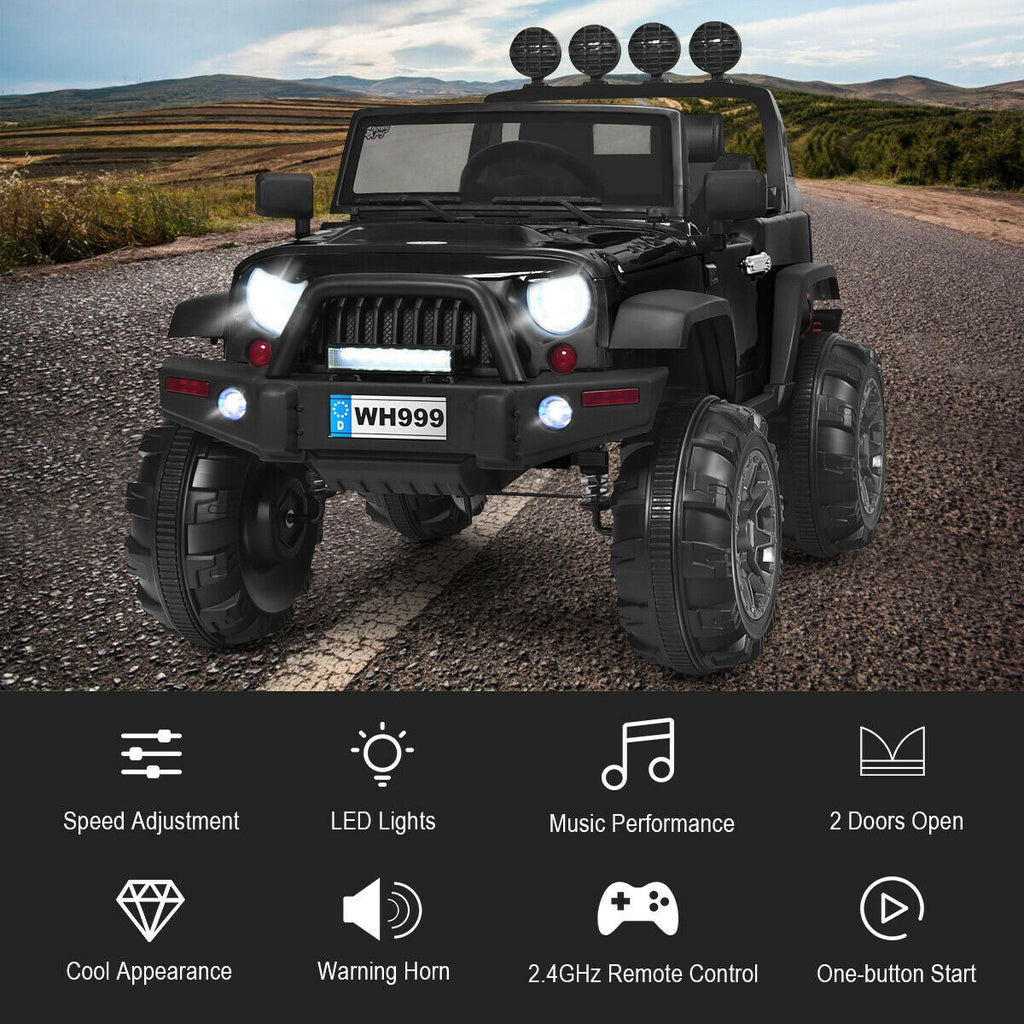 12V Kids Ride On Truck with Remote Control and Double Magnetic Door