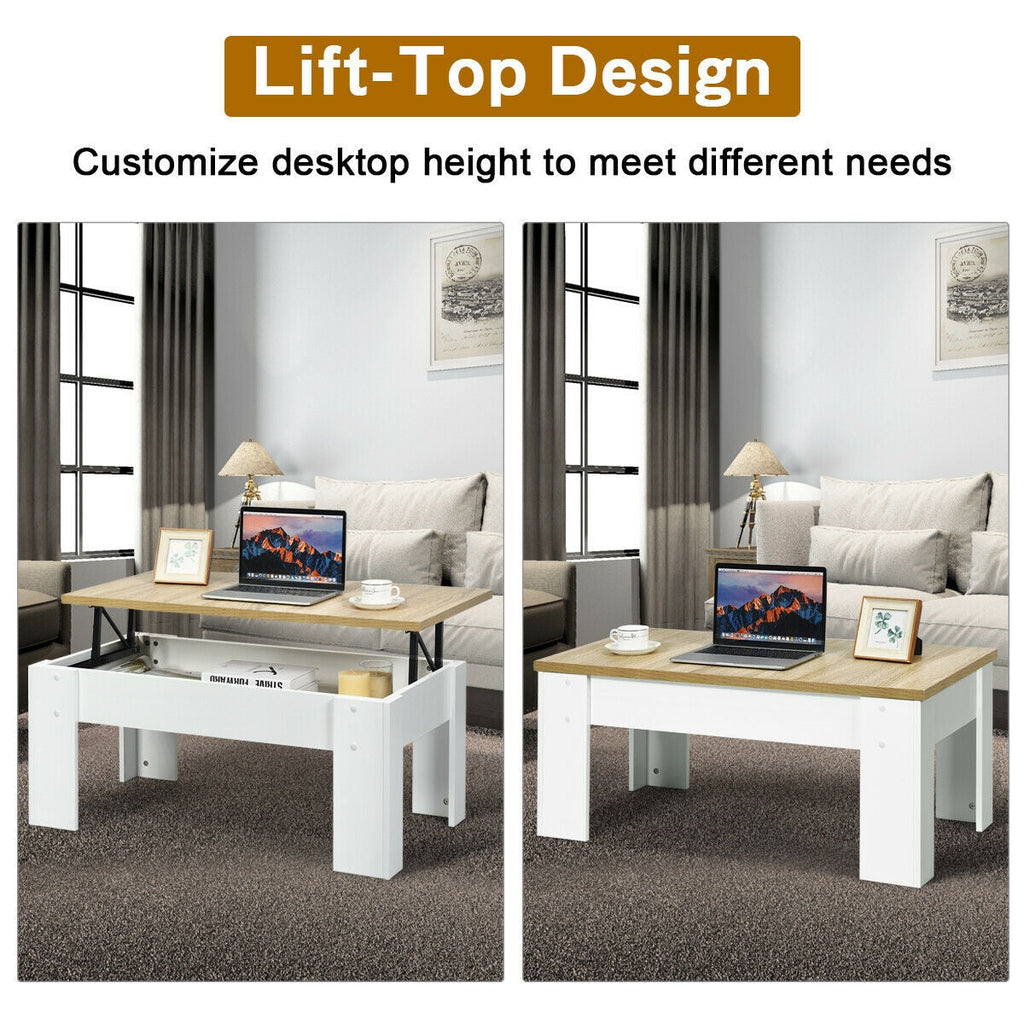 Lift Top Coffee Pop-UP Cocktail Table