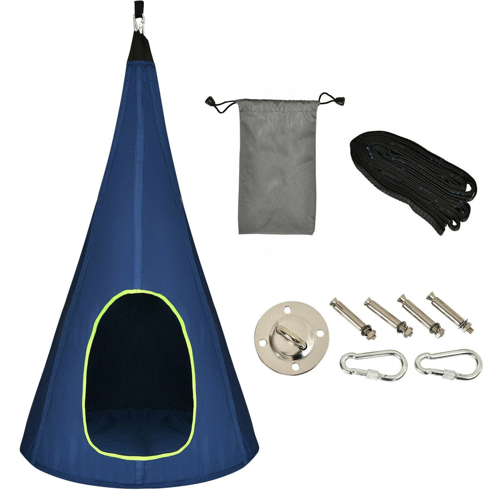32 Inch Kids Nest Swing Chair Hanging Hammock Seat for Indoor Outdoor