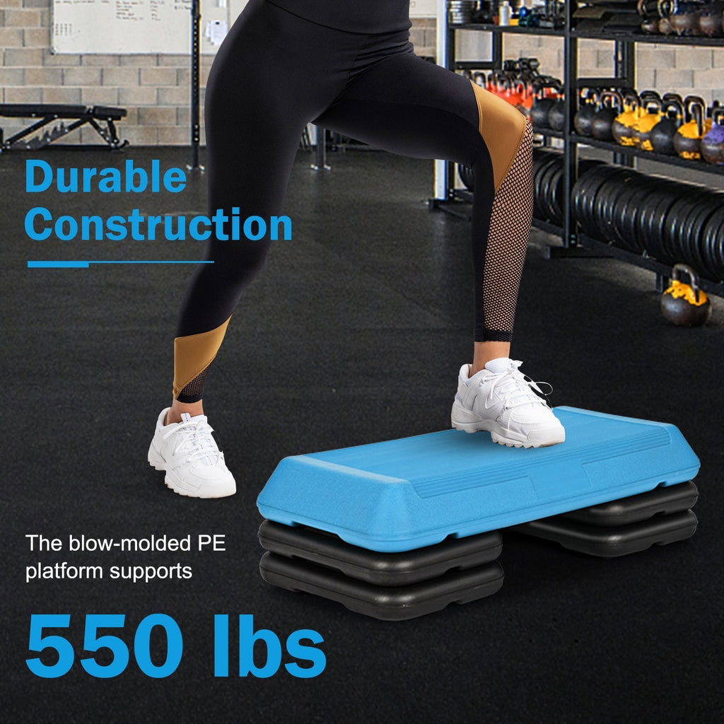 29 Inch Adjustable Workout Fitness Aerobic Stepper Exercise Platform