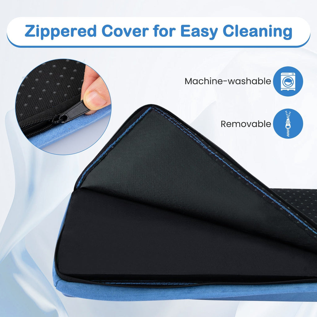 7 FT Folding Balance Beam with Removable Suede Cover and Non-slip Bottom