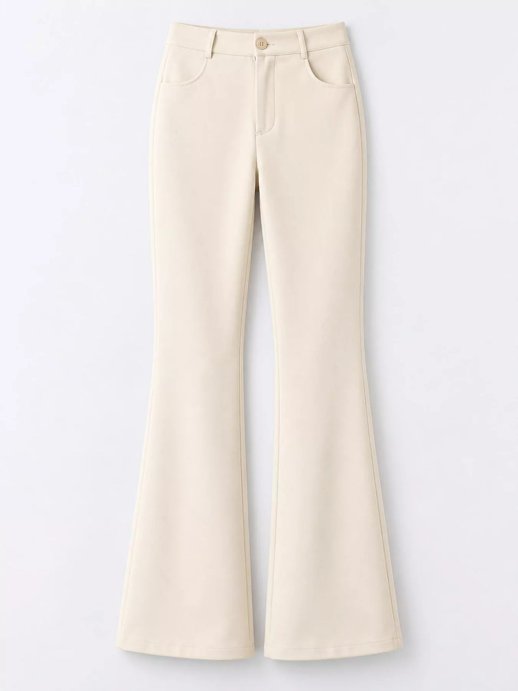 Full Size High-Waisted Slim-Fit Straight-Leg Pants Plus Size