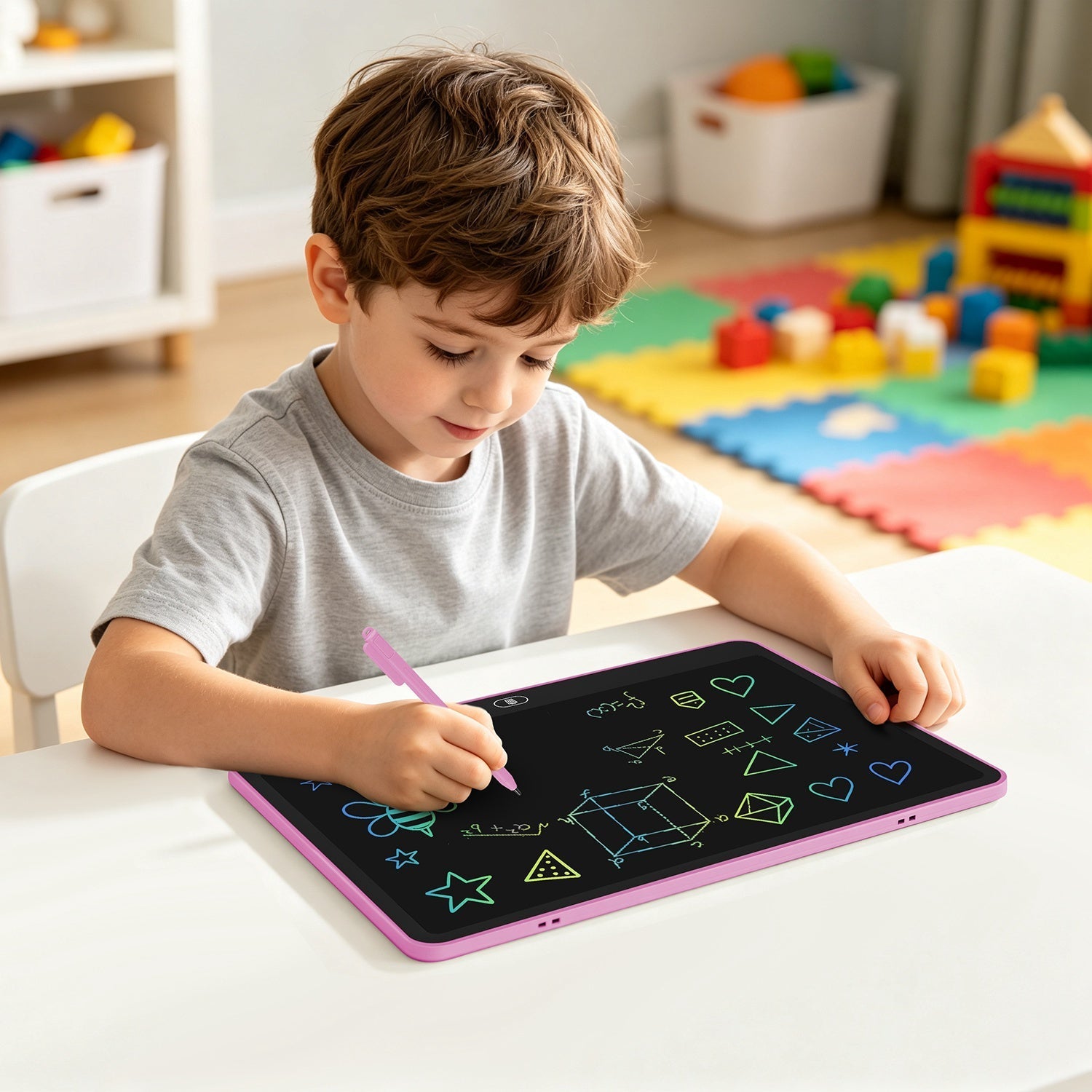 LCD Writing Tablet for Kids with Stylus & Lock Function