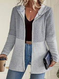 Full Size Hooded Zip-Up Jacket Plus Size