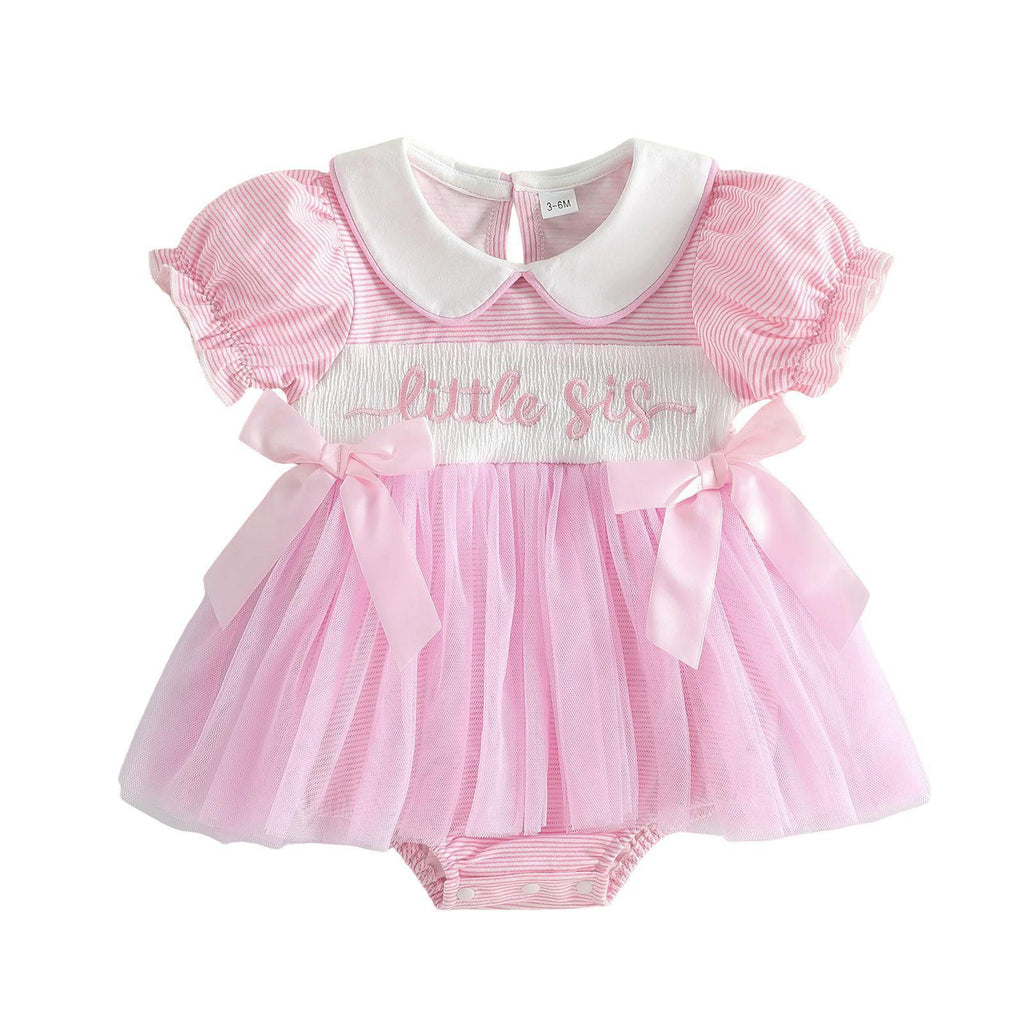 Baby Bow-printed Triangle Bodysuit