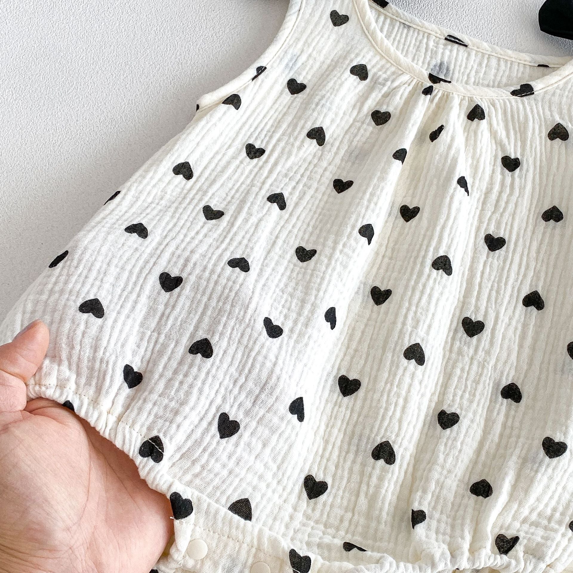 Sleeveless Bodysuit Romper For Baby Girls