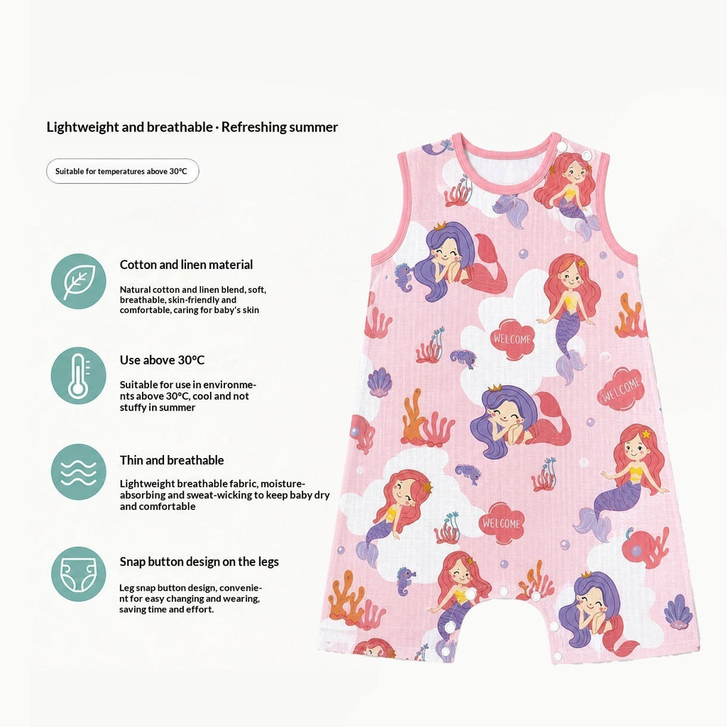 Dudu SpringSummer Lightweight Baby Gauze Sleeping Bag