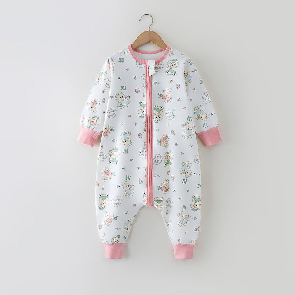 Split-leg Sleeping Bag To Prevent Kicking Off The Covers One-piece Bodysuit