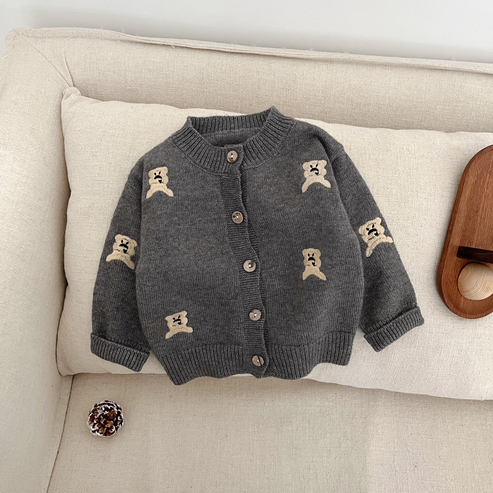 Autumn Fashion Knitted Cardigan Cute Kids Coat