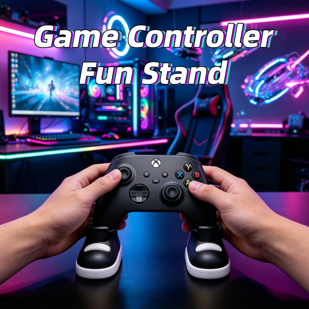2PCS Shoe-Shaped Game Controller Stand, 3D Printed Gaming Controller Holder, Cute Desktop Display Stand For Game Room Desk Accessories