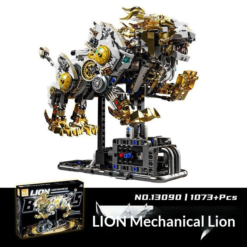 US And Electric Mechanical Lion And Whale Building Blocks That Also Double As Toys