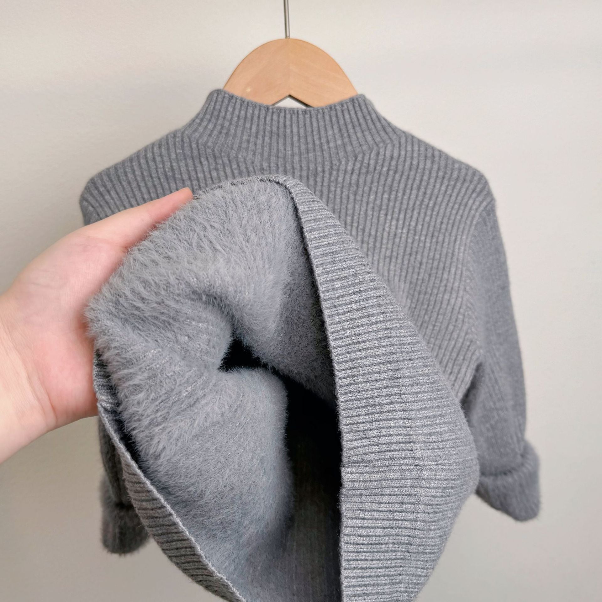 Children's Mock Neck Sweater Knitwear Top
