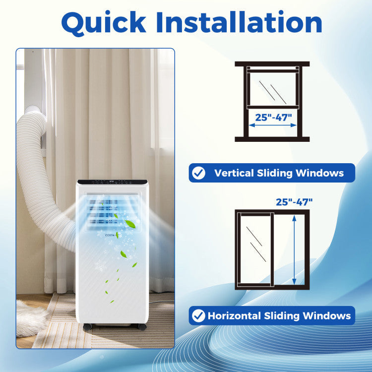 10000 BTU Portable Air Conditioner 3 in 1 Floor AC Unit with Fan and Dehumidifier