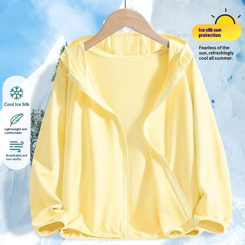 Childrens Lightweight Ice-silk Quick-drying Sun-protective And Breathable Jacket