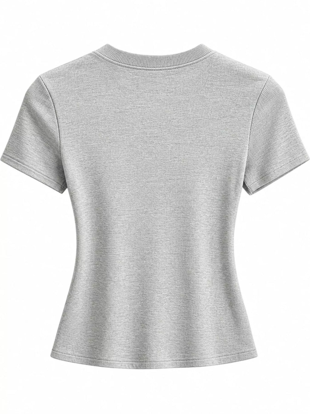 Slim-Fit Crew Neck Basic T-Shirt