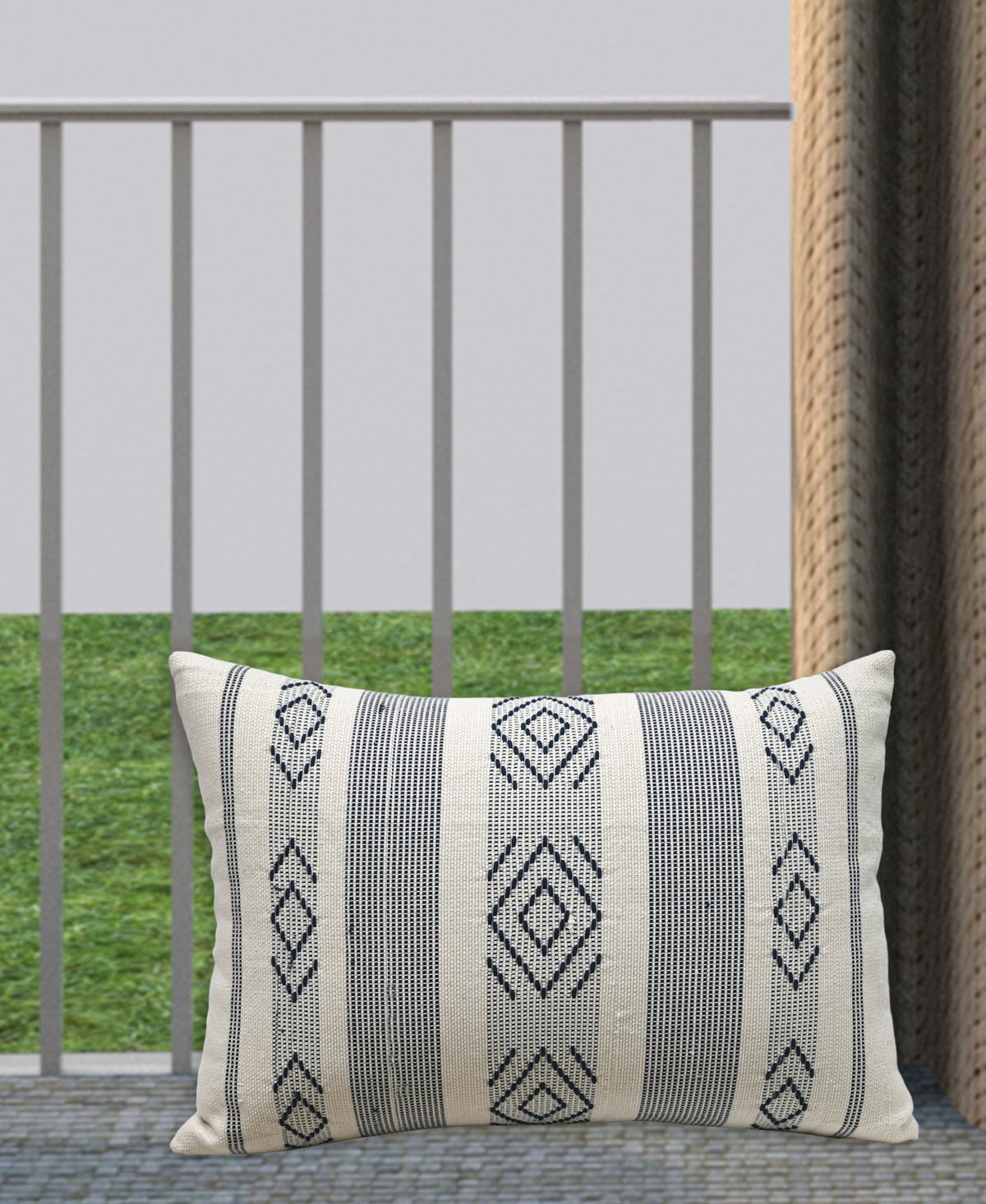 Jacquard Woven Decorative Throw Pillow, 14''X 20"