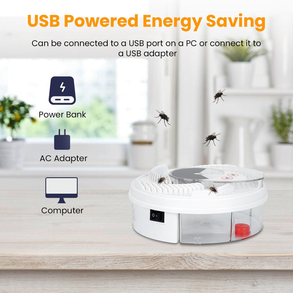 Electric Fly Trap - USB Powered, Rotating Indoor Use