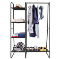 Garment Hanging Rack with Shelves and Wardrobe Display