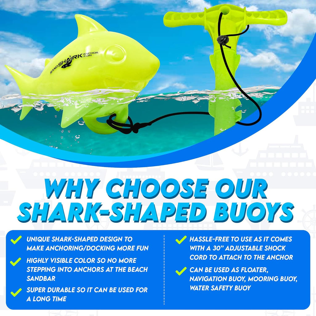 Shark-Shaped Floating Anchor Marker Buoy