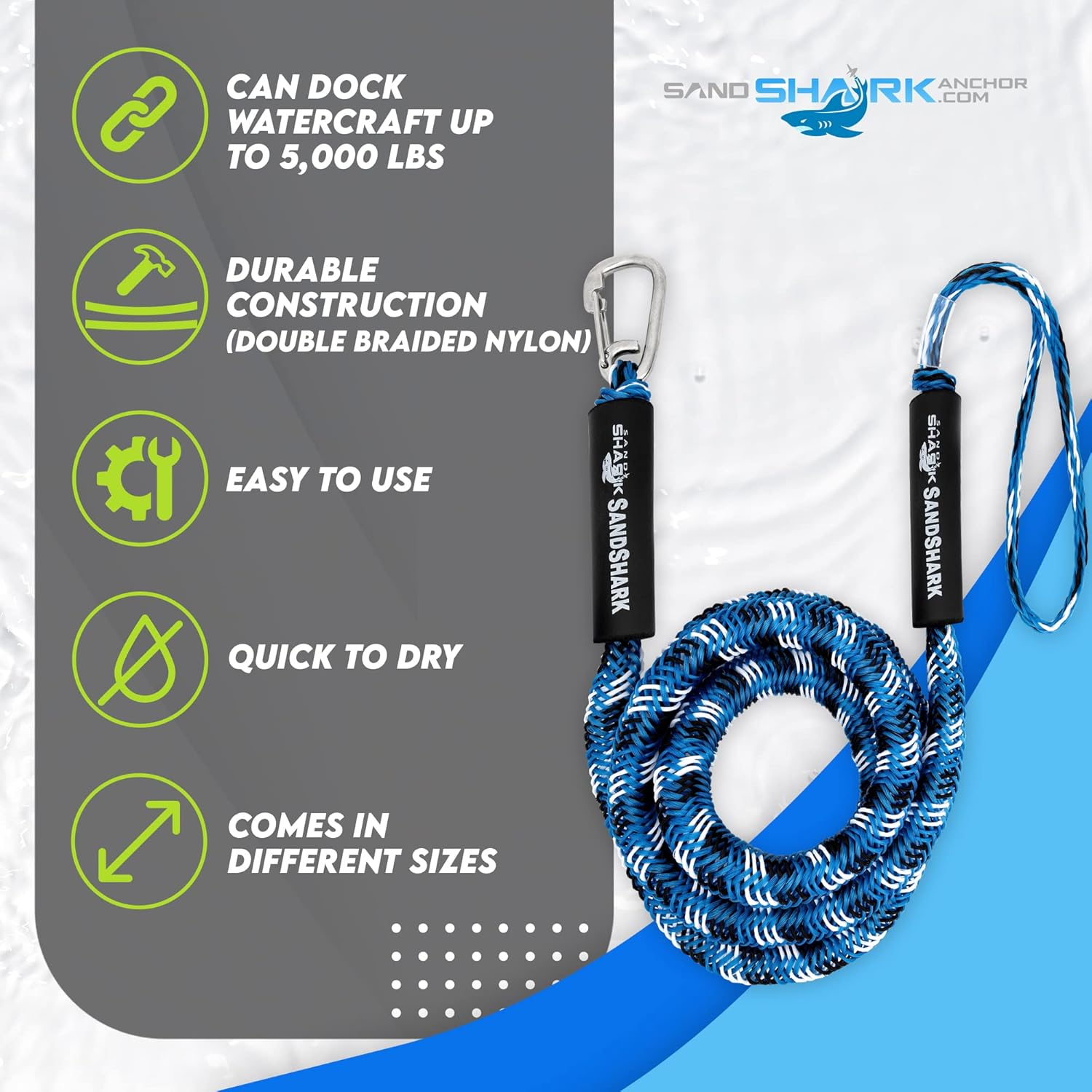 7-14ft Bungee Dock & Anchor Line
