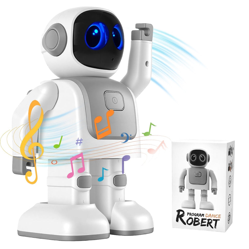 AI Dancing Robot Toy Smart Interactive Learning & Entertainment Robot for Kids with Bluetooth Music Programmable Moves Voice Assistant