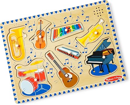Melissa & Doug Musical Instruments Sound Puzzle