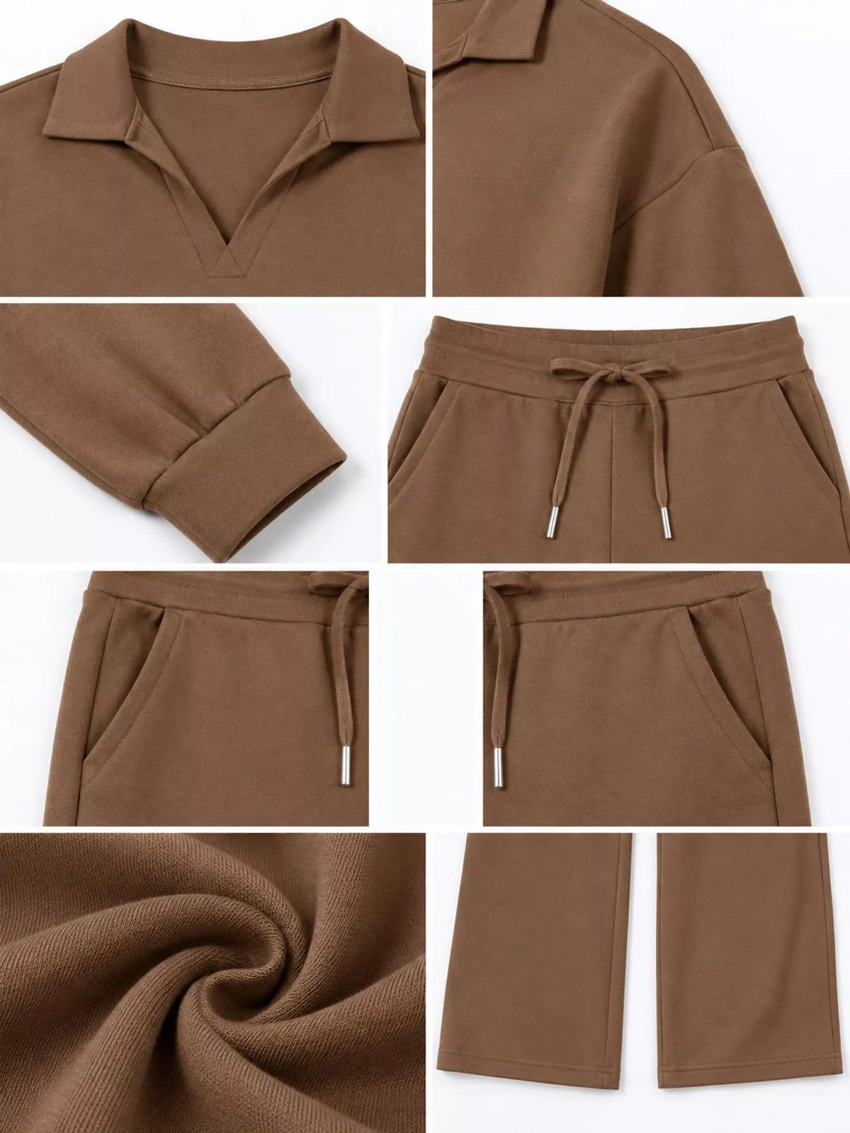 Dropped Shoulder Top and Pants Set