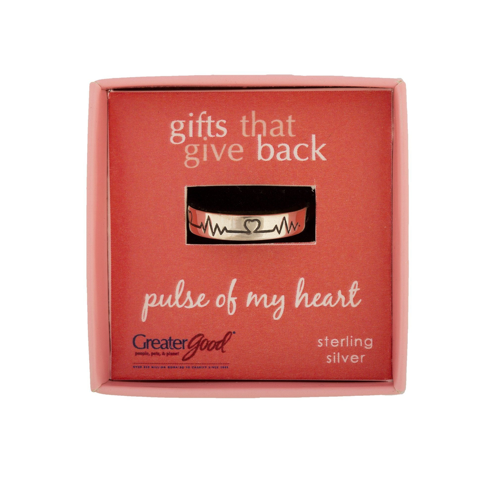 Pulse of My Heart Sterling Ring