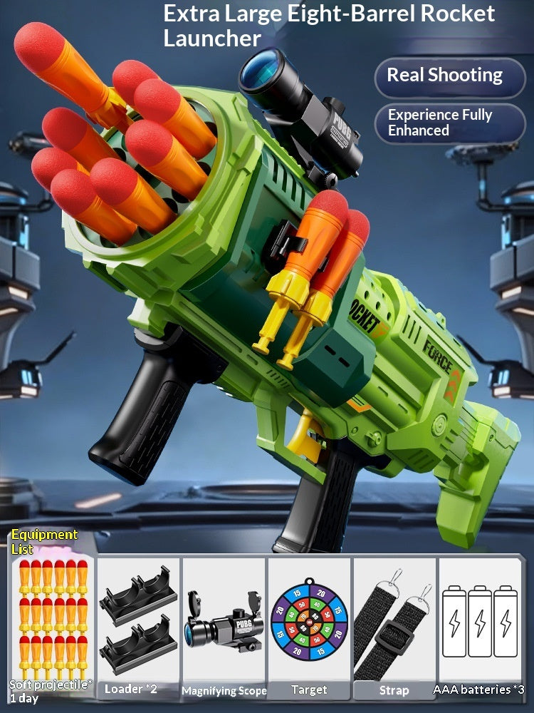 Childrens Army-Green Rocket Launcher Shooting Toy
