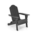 Foldable Weather Resistant Patio Chair with Built-in Cup Holder