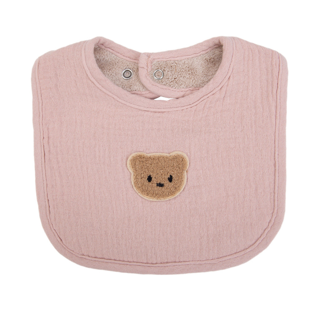 Creative Cartoon Animal Print Baby Cotton Bib