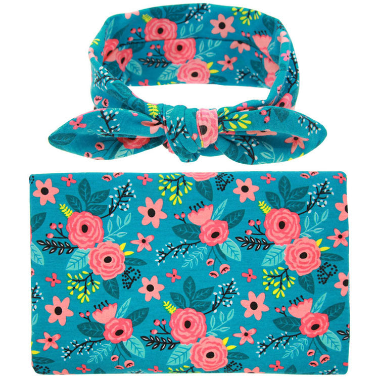 Childrens Rabbit-ear Wrap Cloth Set