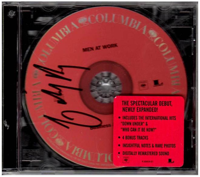 Men At Work Colin Hay Signed Autographed Business As Usual CD