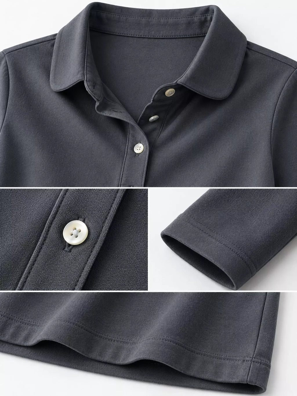 Full Size Button-Down Long Sleeve Shirt Plus Size