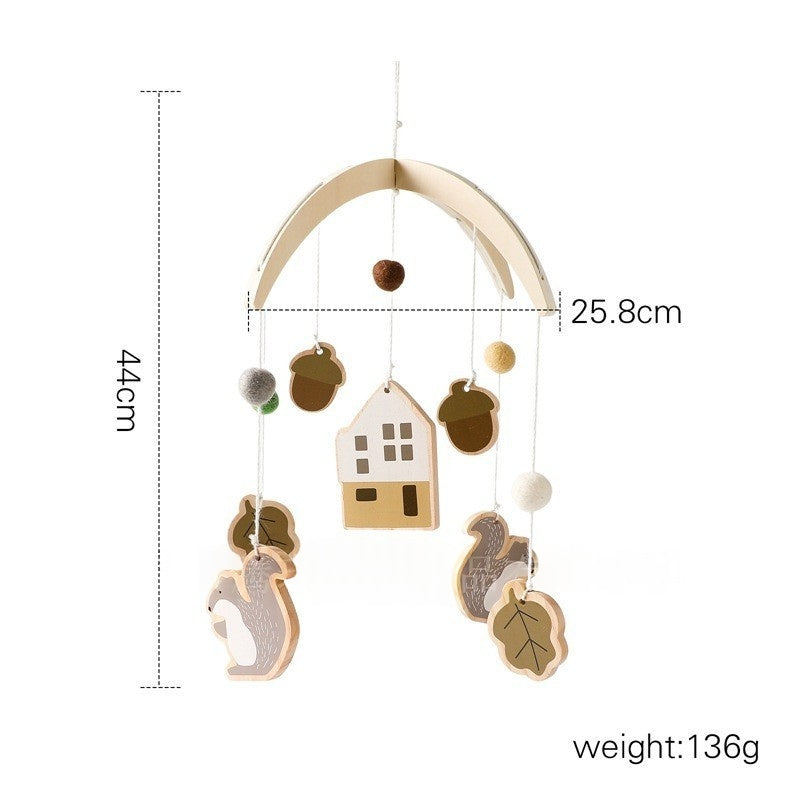 Crib Rattle Three-month-old Newborn Stroller Crib Headboard Rattle