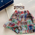 Summer Wear Fashion Stitching Short Boy And Girl Pants