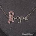 Crystal Hope Pewter Necklace!
