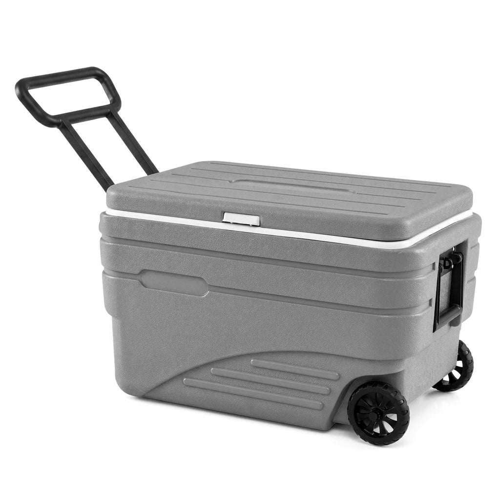 84 Quart Wheeled Cooler with Pull Handle