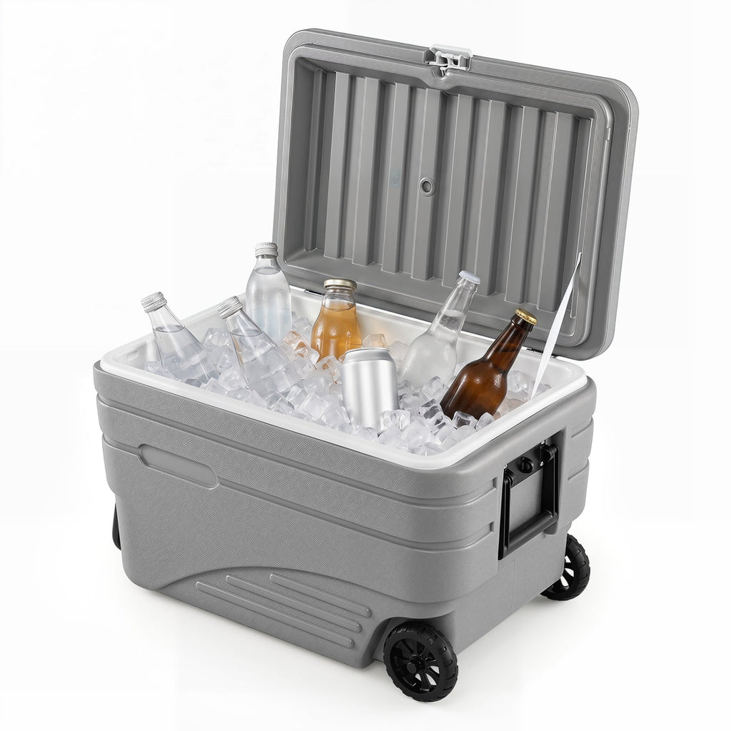 84 Quart Wheeled Cooler with Pull Handle