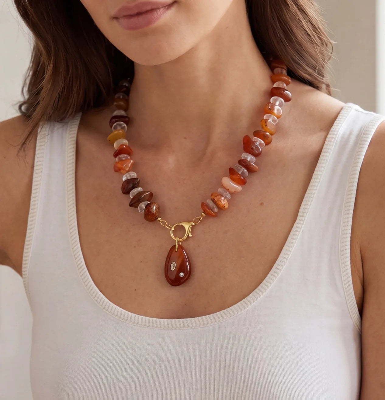 FALL BEADED STATEMENT NECKLACE