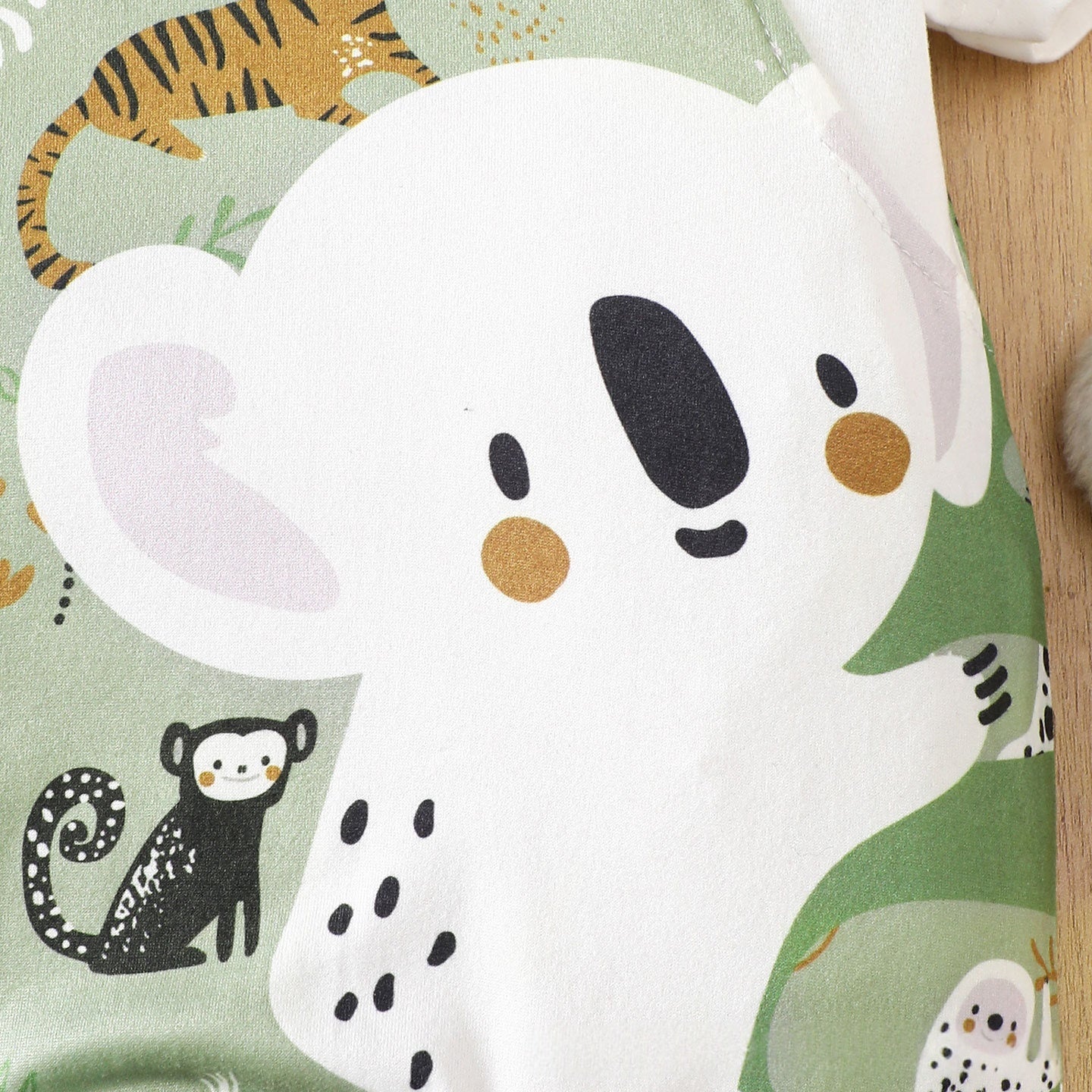 Cute And Super-adorable Animal-themed Short-sleeve Baby Romper For Summer