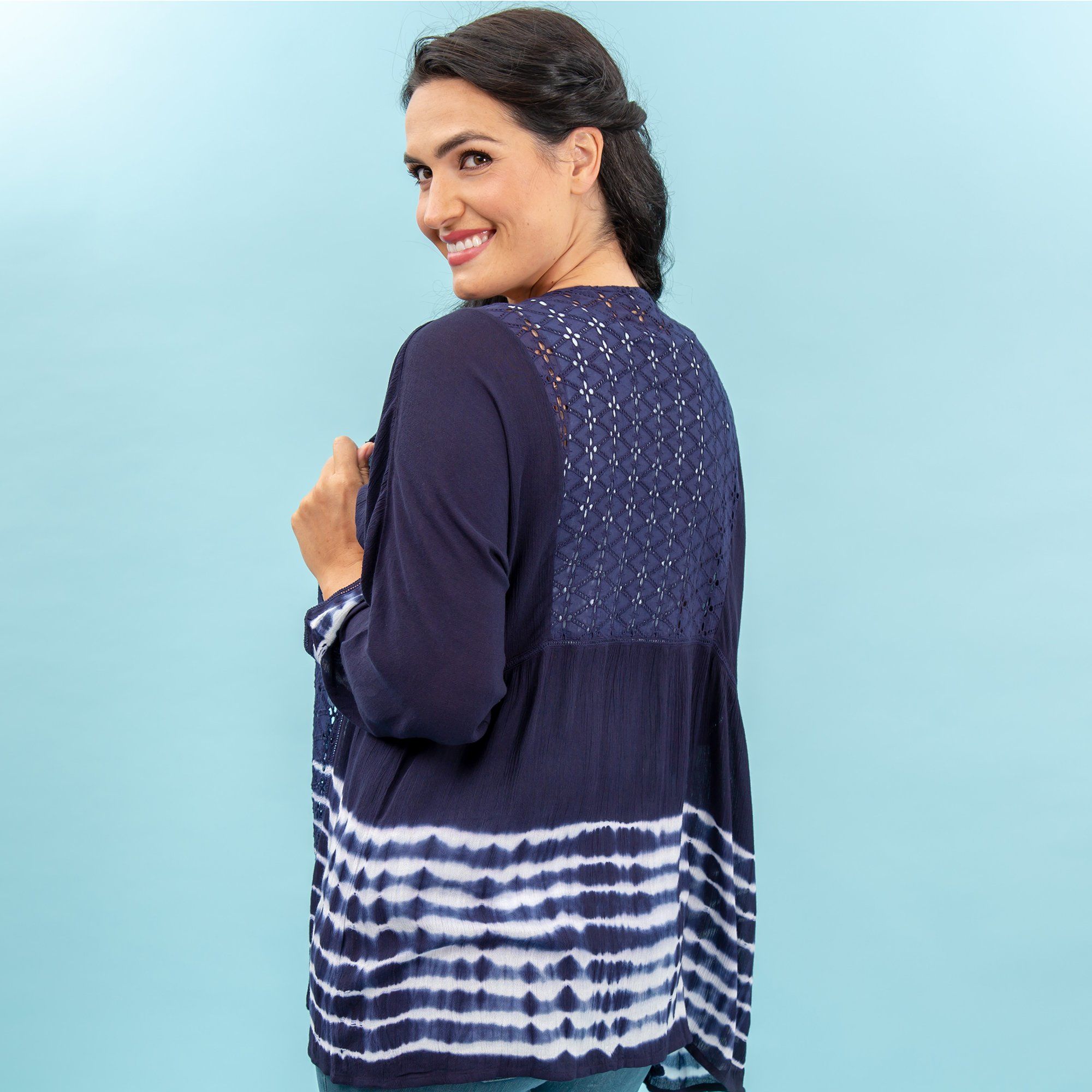 Ripple Effect Lace Topper