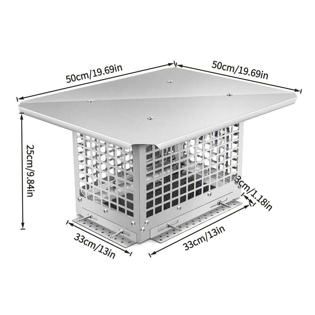 Middle size Stainless Steel Adjustable Chimney Cap