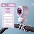 Baby Stroller Fan With A Swiveling Head Function