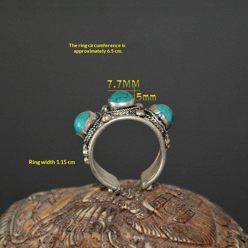 Adjustable Turquoise Ring For Women