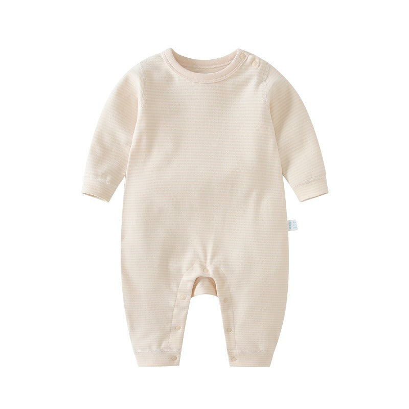 Cotton Baby Boneless Shoulder-Clasp Pajamas